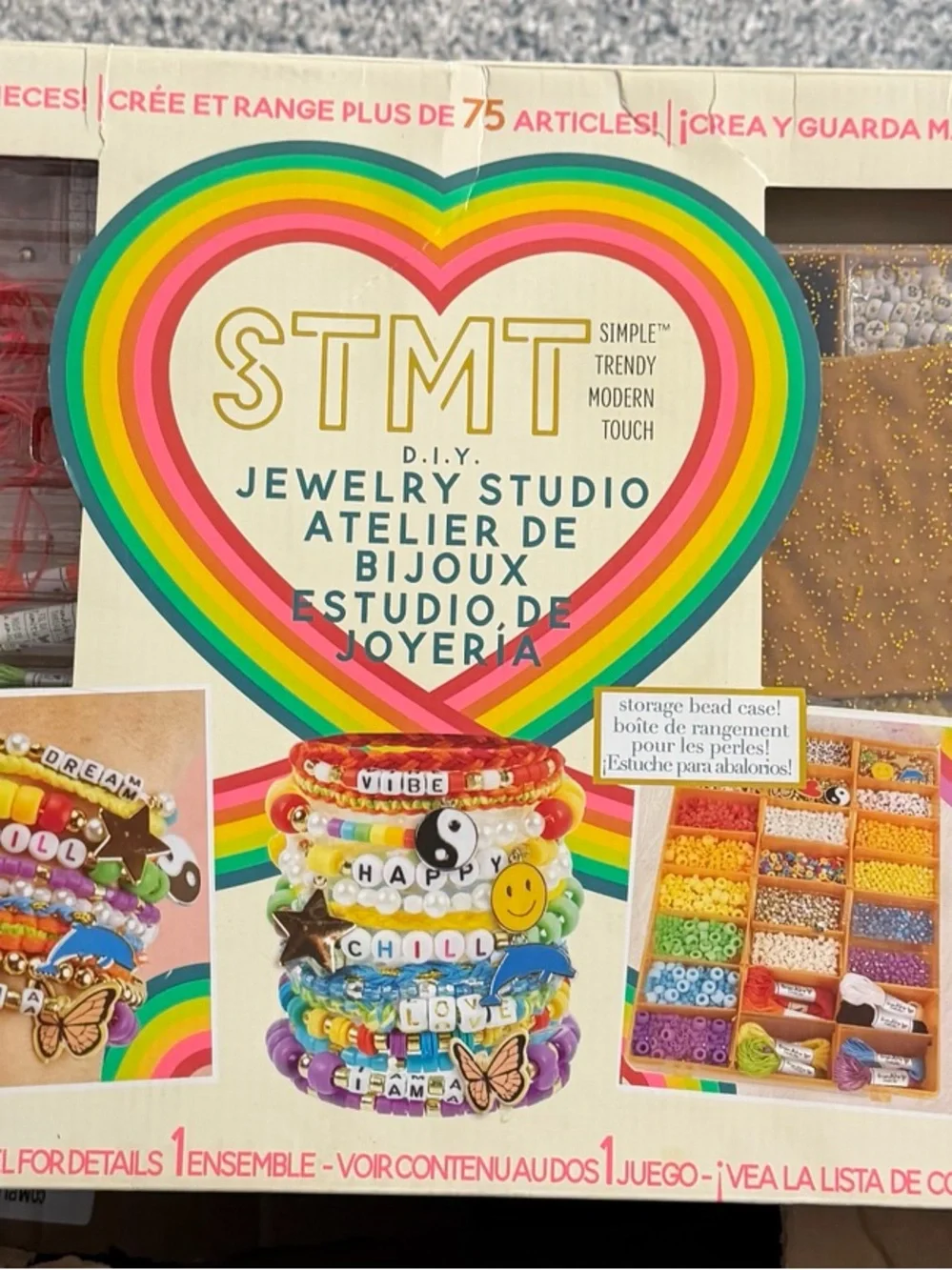 Stmt DIY Jewelry Studio 1500+ Piece Bracelet Making Kit New